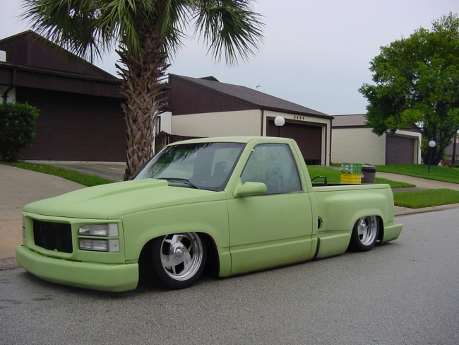 1991 Chevy Silverado Truck Custom Fabrication paint stereo air bags susbspension Explicit Customs Melbourne Suntree Viera Florida