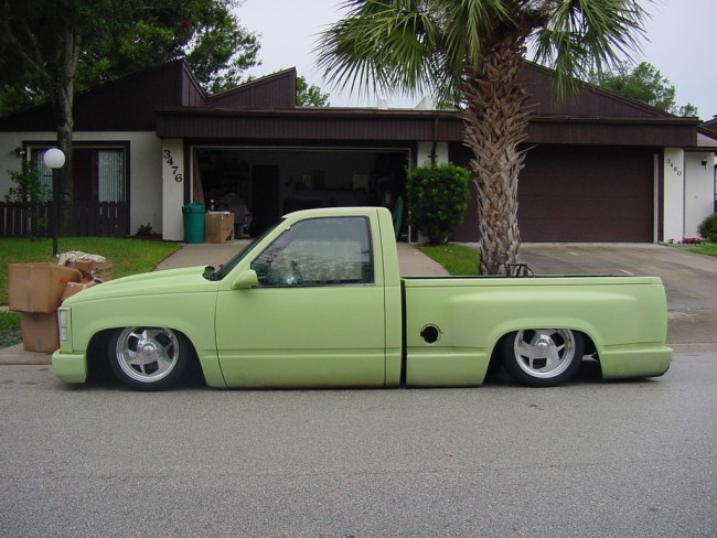 1991 Chevy Silverado Truck Custom Fabrication paint stereo air bags susbspension Explicit Customs Melbourne Suntree Viera Florida