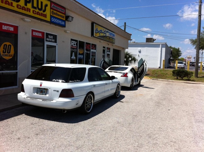 Honda Accord Wagon custom audio visual build using Hertz audio including an Xbox and Vizio TV. Explicit Customs Melbourne Suntree Viera Florida