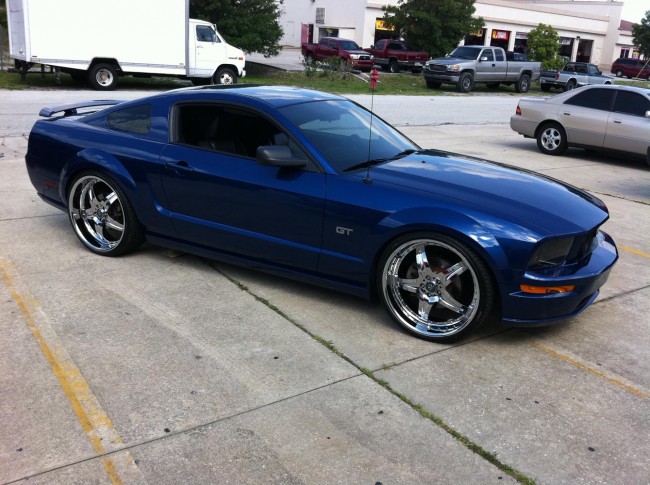 Ford Mustang car stereo with JL Audio speakers and amplifiers. Explicit Customs Melbourne Suntree Viera Florida