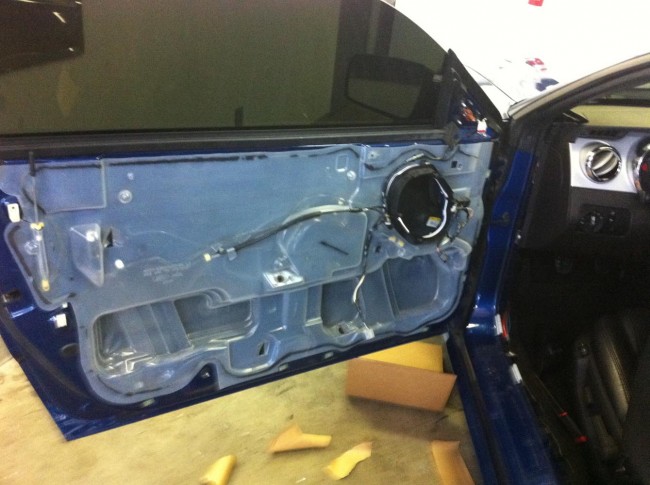 Ford Mustang car stereo with JL Audio speakers and amplifiers. Explicit Customs Melbourne Suntree Viera Florida