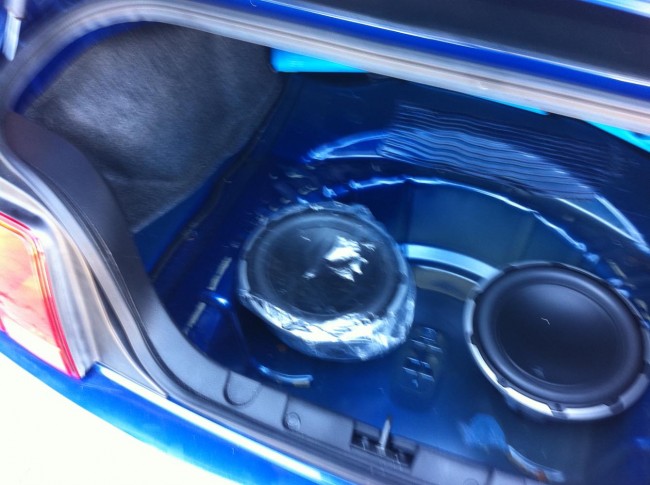 Ford Mustang car stereo with JL Audio speakers and amplifiers. Explicit Customs Melbourne Suntree Viera Florida