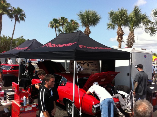 Chevy Chevelle SS custom car stereo with Pioneer speakers and headunit. Explicit Customs Melbourne Suntree Viera Florida