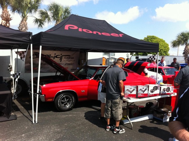 Chevy Chevelle SS custom car stereo with Pioneer speakers and headunit. Explicit Customs Melbourne Suntree Viera Florida