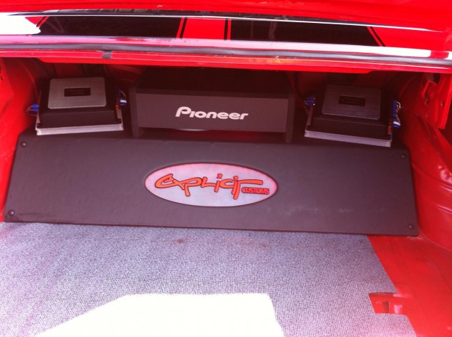 Chevy Chevelle SS custom car stereo with Pioneer speakers and headunit. Explicit Customs Melbourne Suntree Viera Florida