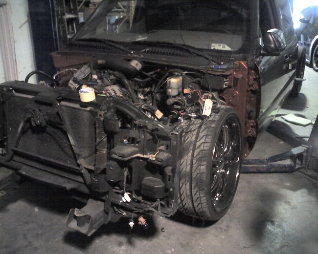 2000 Chevy Silverado Truck custom car stereo, air ride suspension, paint, fabrication, brakes. Explicit Customs Melbourne Suntree Viera Florida