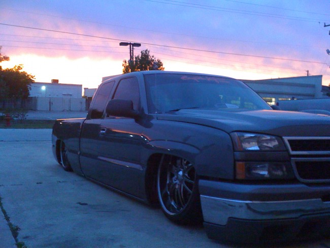 2000 Chevy Silverado Truck custom car stereo, air ride suspension, paint, fabrication, brakes. Explicit Customs Melbourne Suntree Viera Florida