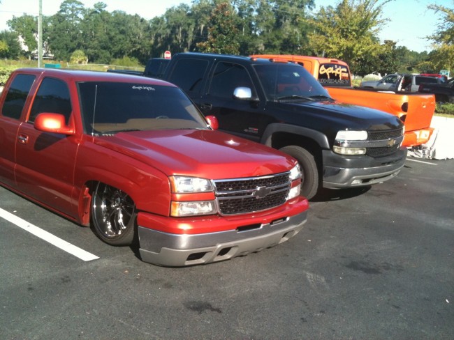 2000 Chevy Silverado Truck custom car stereo, air ride suspension, paint, fabrication, brakes. Explicit Customs Melbourne Suntree Viera Florida