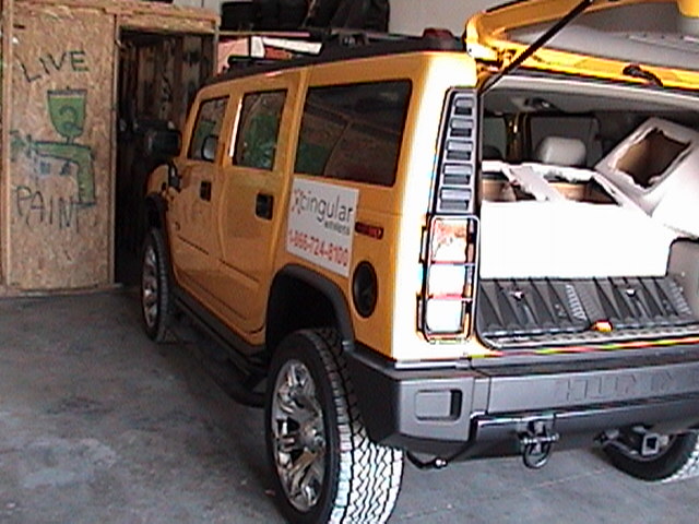 Hummer H2 Custom car stereo using Kicker audio subs and amps Explicit Customs Melbourne Suntree Viera Florida