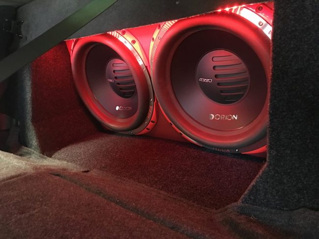 Orion HCCA car stereo subwoofers installation by Explicit Customs in Melbourne FL