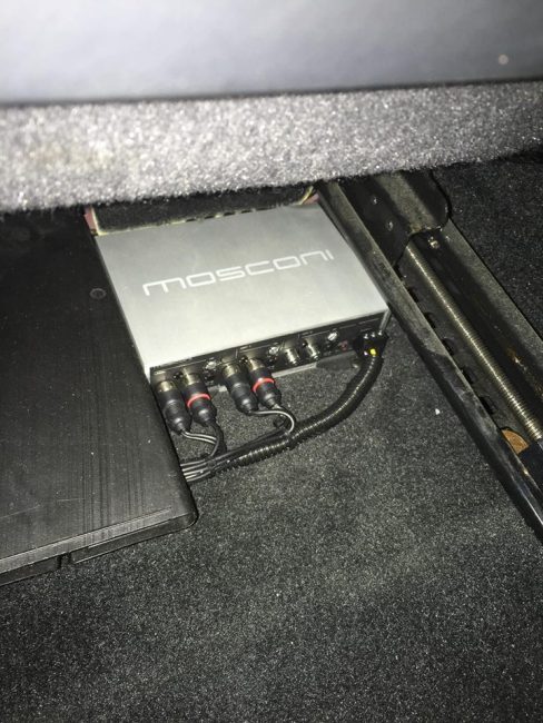 Mosconi Digital Sound Processor DSP car stereo installation by Explicit Customs in Melbourne FL
