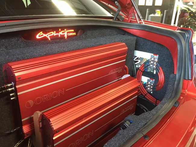 Orion HCCA car stereo amplifiers installation by Explicit Customs in Melbourne FL