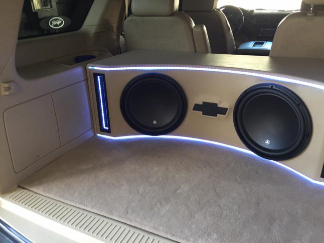 chevy tahoe JL Audio subwoofer box explicit customs melbourne fl