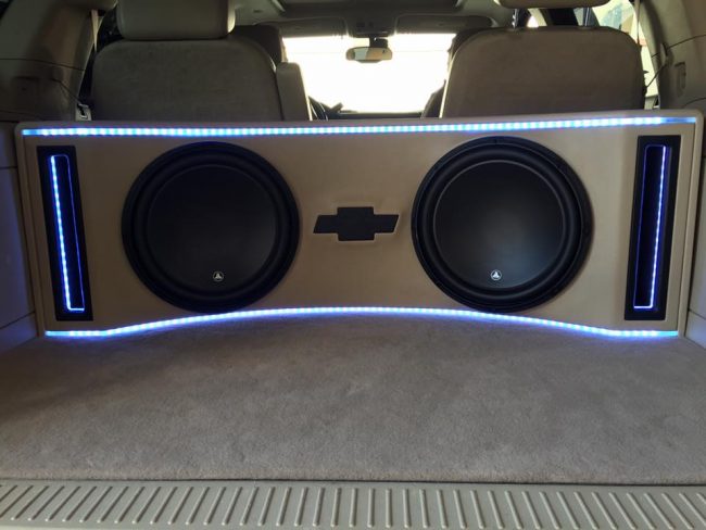 chevy tahoe JL Audio subwoofer box explicit customs melbourne fl