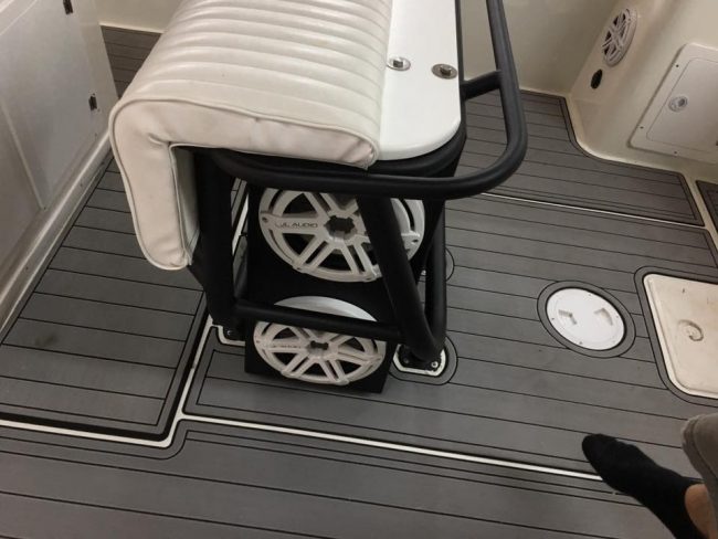 Marine and boat stereo install in Melbourne FL JL audio Explicit Customs