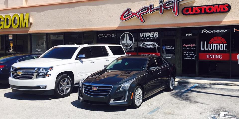 Cadillac CTS with LLumar Window Tint Installation in Melbourne FL by Explicit Customs