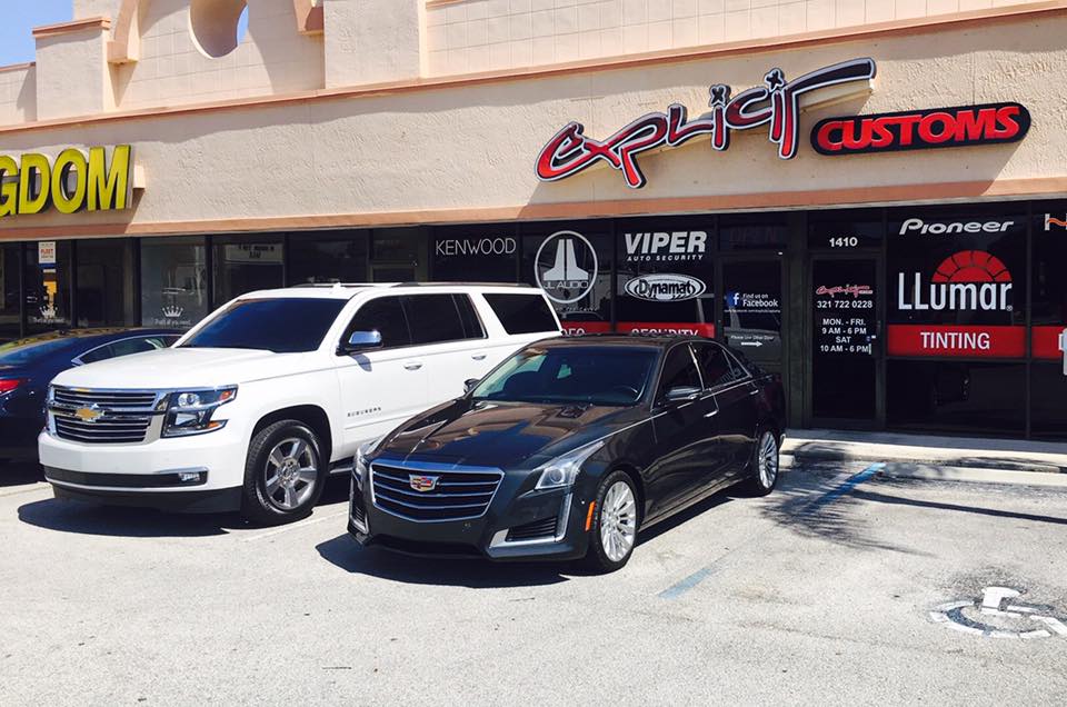 Cadillac CTS with LLumar Window Tint Installation in Melbourne FL by Explicit Customs