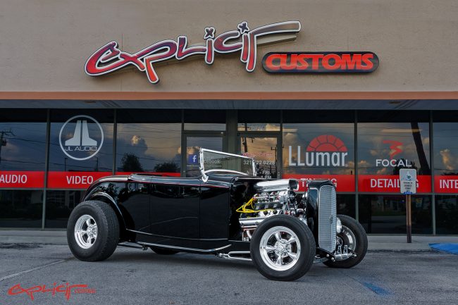 1932 Ford Roadster car stereo installation in Melbourne by Explicit Customs