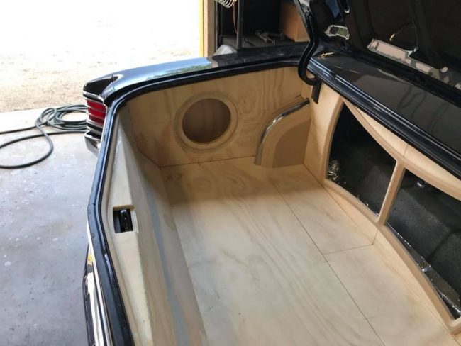 chevy chevelle car stereo installation in Melbourne with JL Audio subwoofer and amps full trunk restoration by Explicit Customs