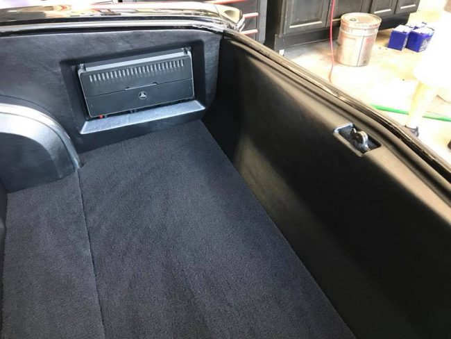 chevy chevelle car stereo installation in Melbourne with JL Audio subwoofer and amps full trunk restoration by Explicit Customs