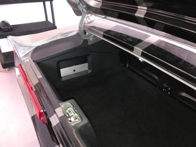 classic ford mustang custom center console and trunk subwoofer installation in Melbourne by Explicit Customs