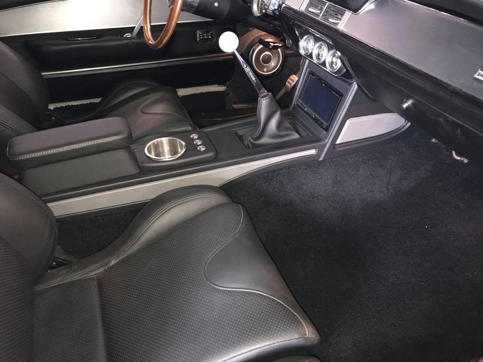 classic ford mustang custom center console and trunk subwoofer installation in Melbourne by Explicit Customs
