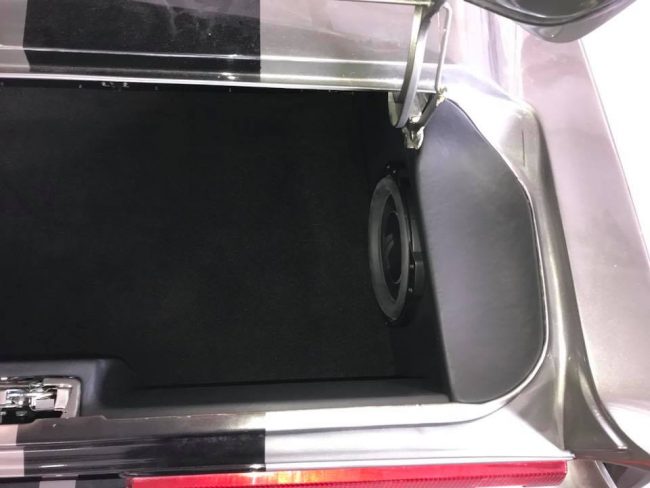 classic ford mustang custom center console and trunk subwoofer installation in Melbourne by Explicit Customs