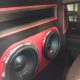 dodge charger ported wall car stereo installation with Orion HCCA subs and amps by Explicit Customs car stereo in Melbourne