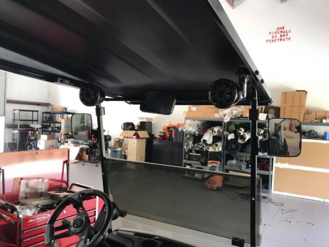 golf cart sound system installation in Melbourne and Viera by Explicit Customs