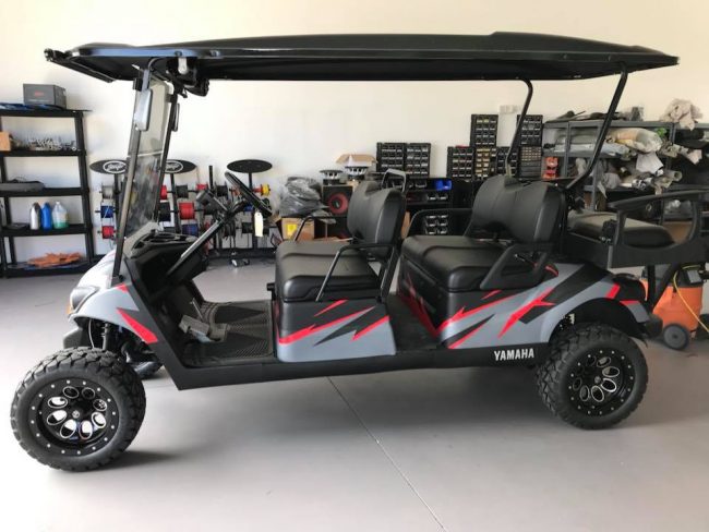 golf cart sound system installation in Melbourne and Viera by Explicit Customs