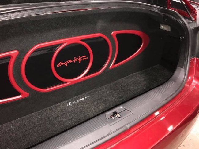 lexus subwoofer and speaker installation with hertz mille speakers by Explicit Customs Melbourne