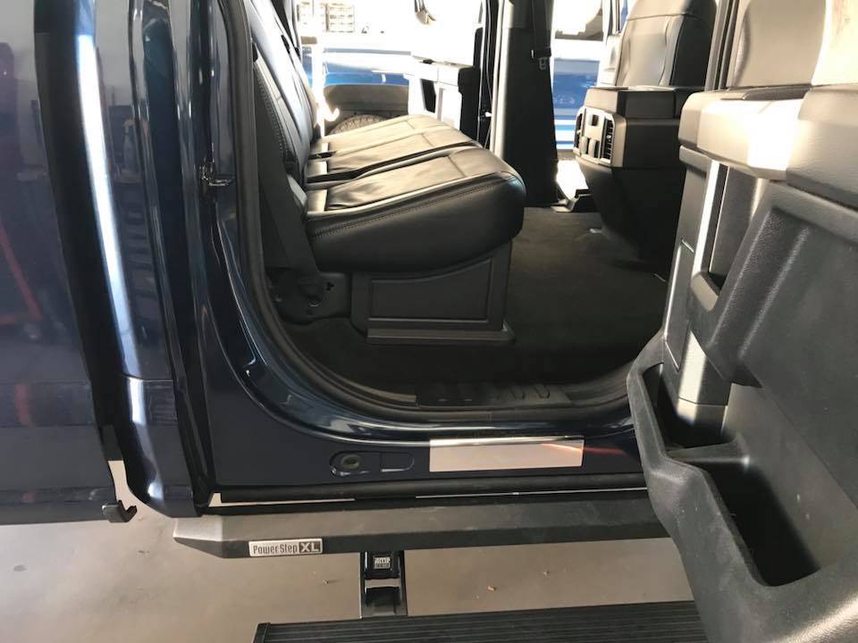 Ford F-250 Under Rear Seat Subwoofer Box Installation with 3 JL Audio