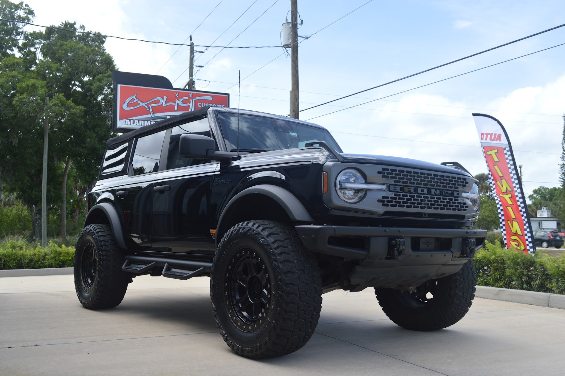 Ford Bronco Window Tint and audio Explicit Customs Melbourne FL